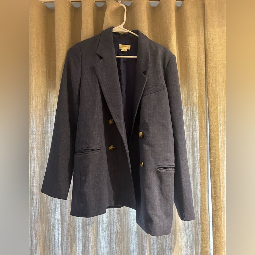 Maeve by Anthropology Light Blue Blazer